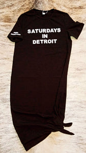 "SaturDay In Detroit" TeeDress